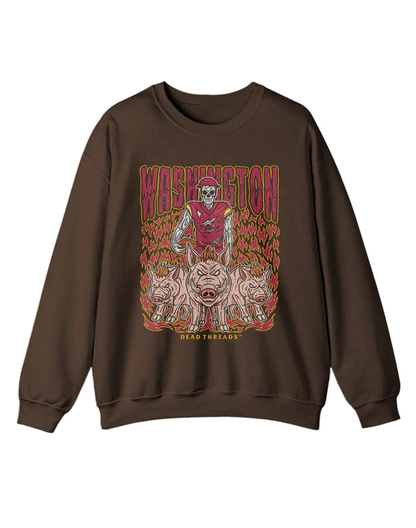 WASHINGTON FOOTBALL v1 CREWNECK SWEATSHIRT - Image 9